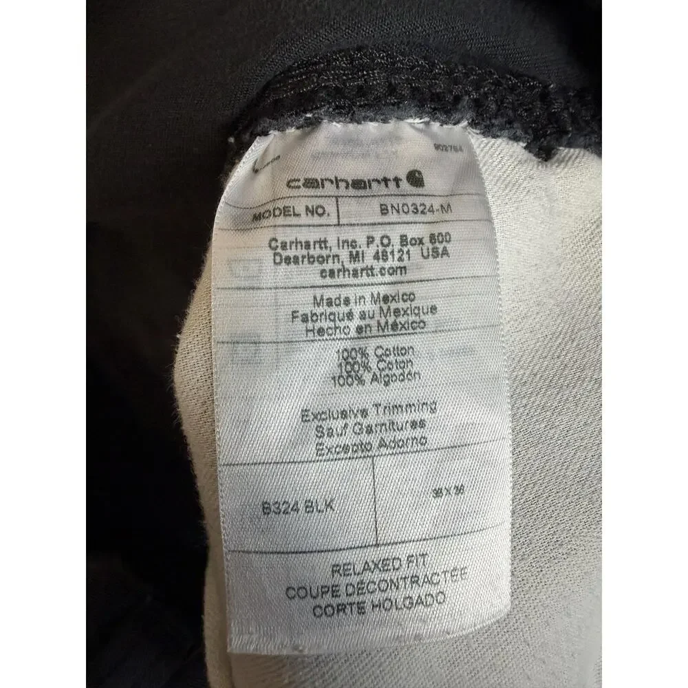 Carhartt Pants Mens 36x36 Black Carpenter Relaxed Fit Canvas Workwear Pockets